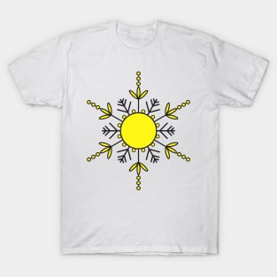 Inspirational MANDALA T-SHIRT STAR-YELLOW T-Shirt